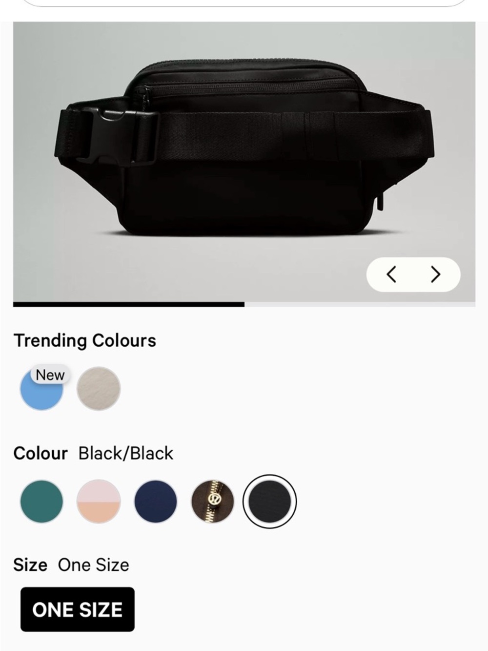 lululemon athletica Black large Fanny pack $48 - Picture 9 of 9